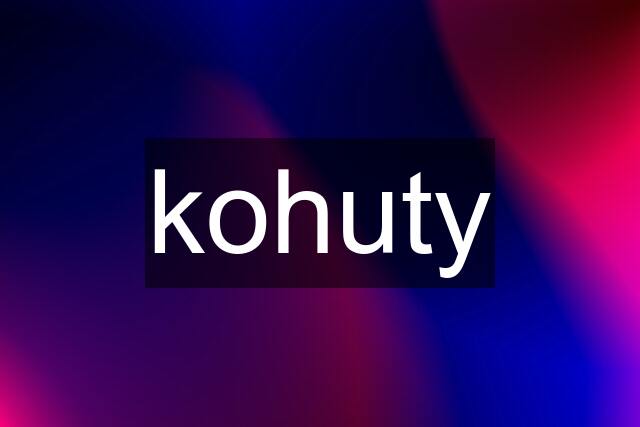 kohuty