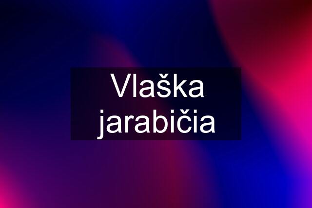 Vlaška jarabičia