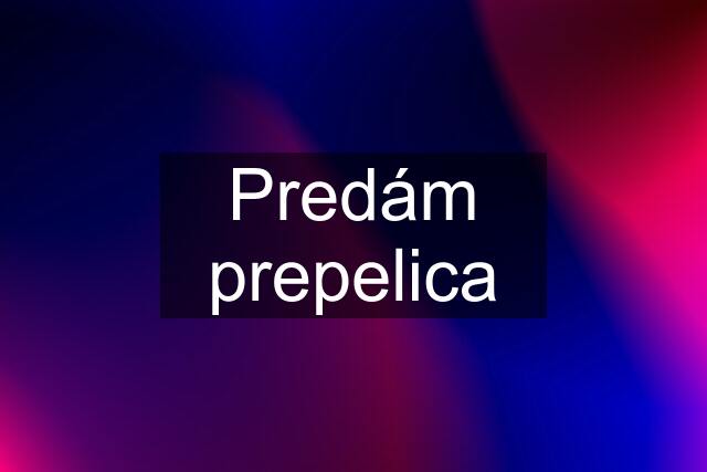 Predám prepelica