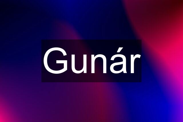 Gunár