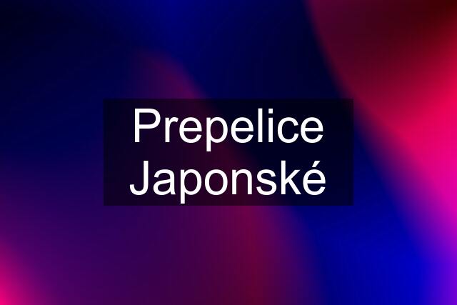 Prepelice Japonské