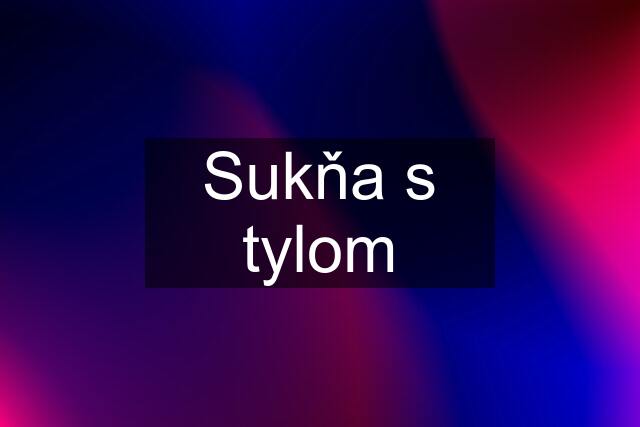 Sukňa s tylom