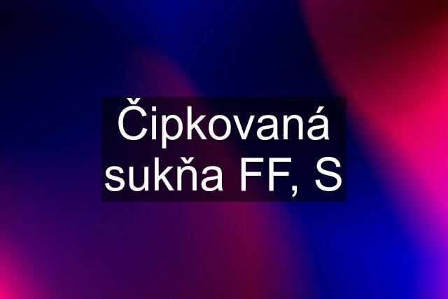 Čipkovaná sukňa FF, S