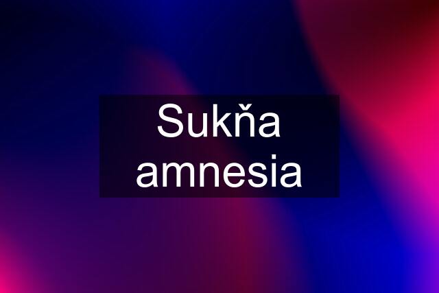 Sukňa amnesia