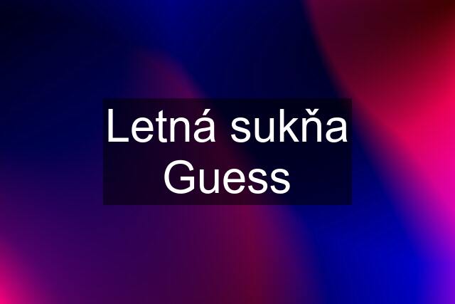 Letná sukňa Guess