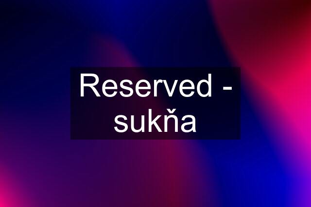 Reserved - sukňa