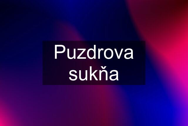 Puzdrova sukňa