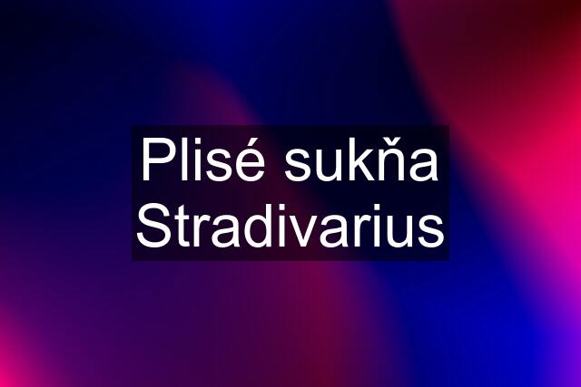 Plisé sukňa Stradivarius