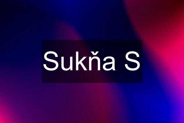 Sukňa S