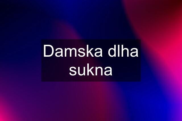 Damska dlha sukna