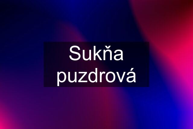 Sukňa puzdrová