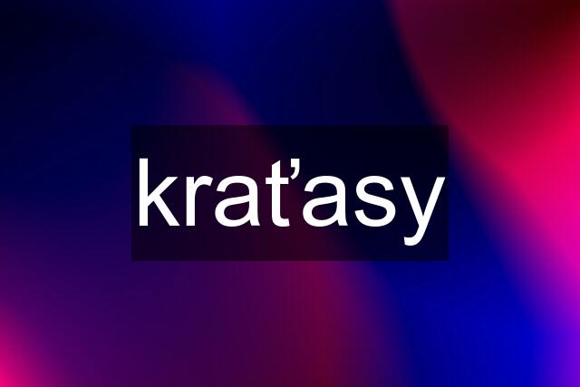 kraťasy