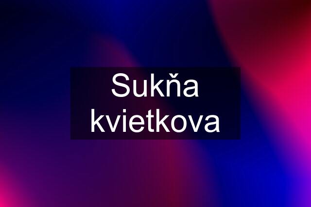 Sukňa kvietkova