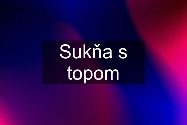 Sukňa s topom