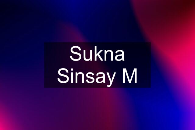 Sukna Sinsay M