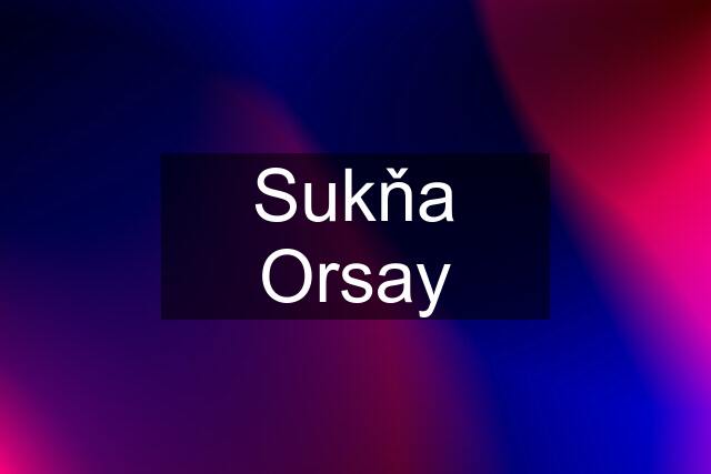 Sukňa Orsay