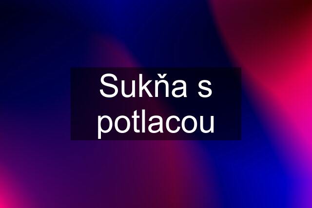 Sukňa s potlacou