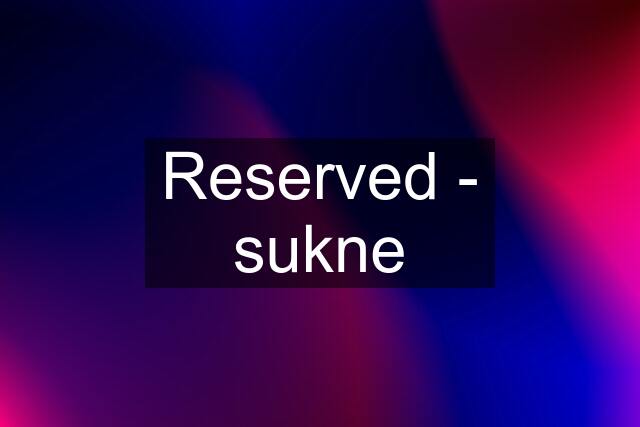 Reserved - sukne