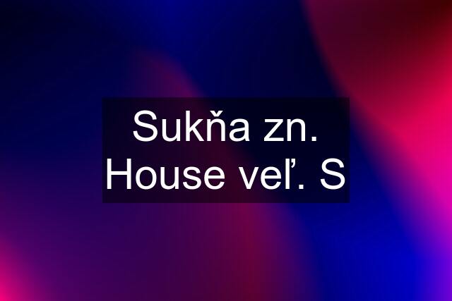 Sukňa zn. House veľ. S