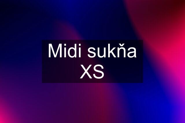 Midi sukňa XS