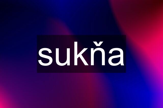 sukňa