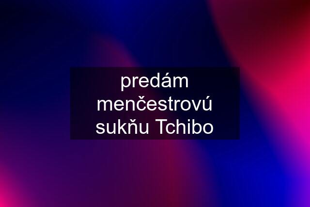 predám menčestrovú sukňu Tchibo