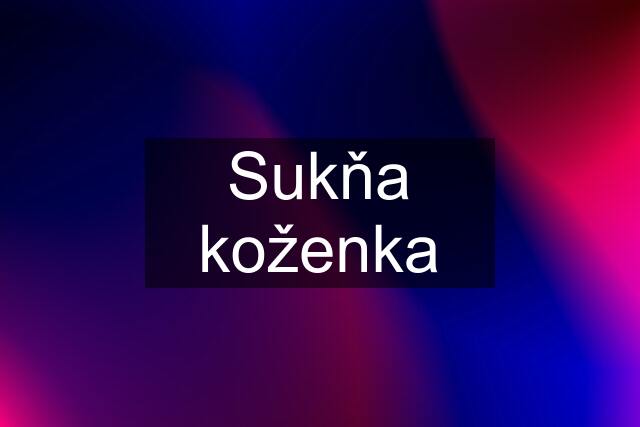 Sukňa koženka