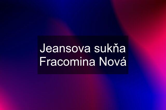 Jeansova sukňa Fracomina Nová