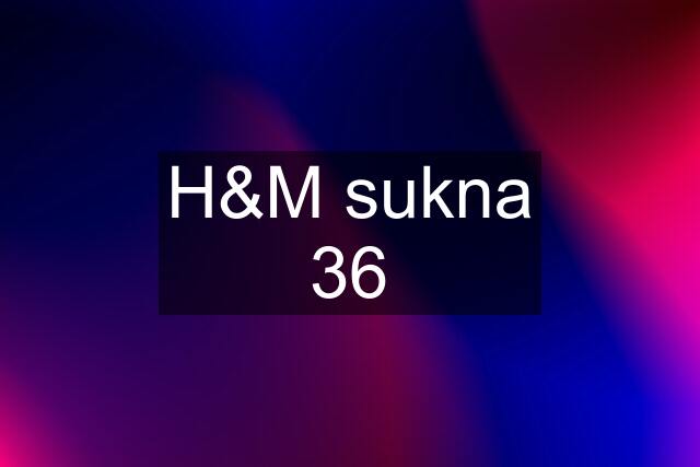 H&M sukna 36