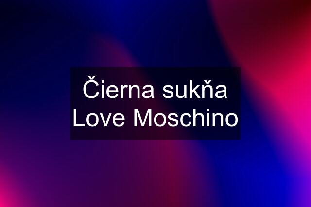 Čierna sukňa Love Moschino