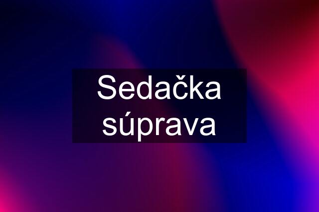 Sedačka súprava