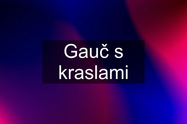 Gauč s kraslami