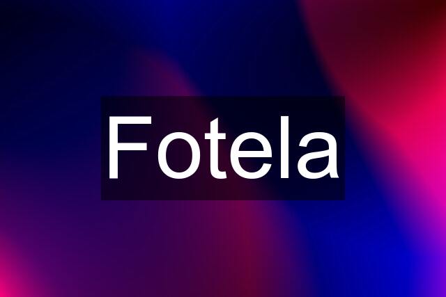 Fotela