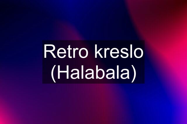 Retro kreslo (Halabala)