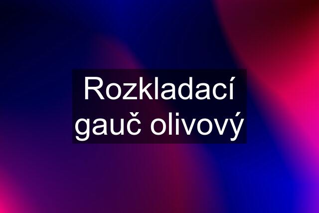 Rozkladací gauč olivový