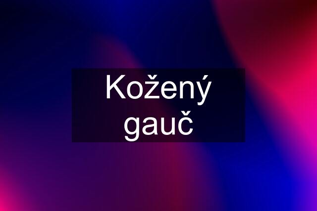 Kožený gauč