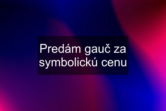 Predám gauč za symbolickú cenu