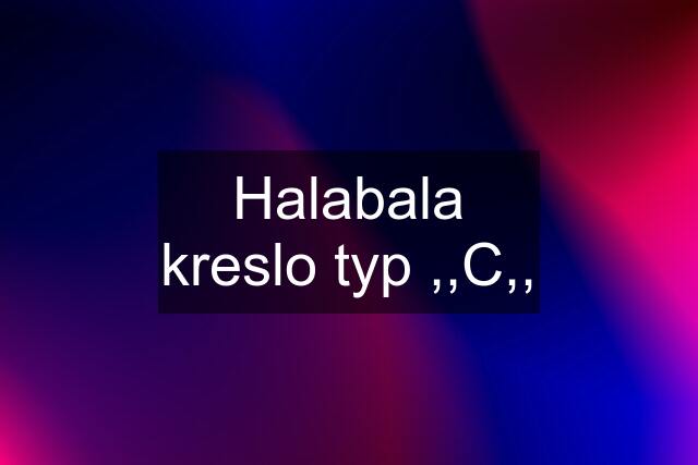 Halabala kreslo typ ,,C,,