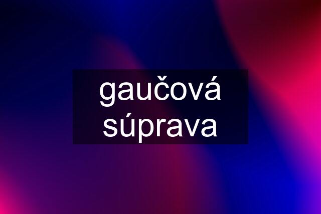 gaučová súprava