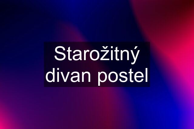 Starožitný divan postel