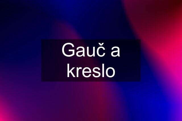 Gauč a kreslo