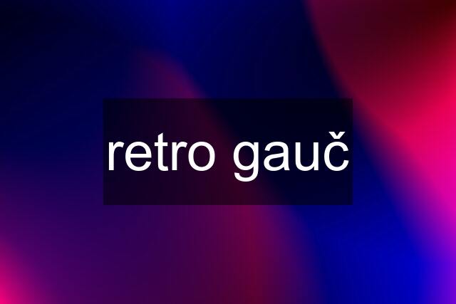 retro gauč