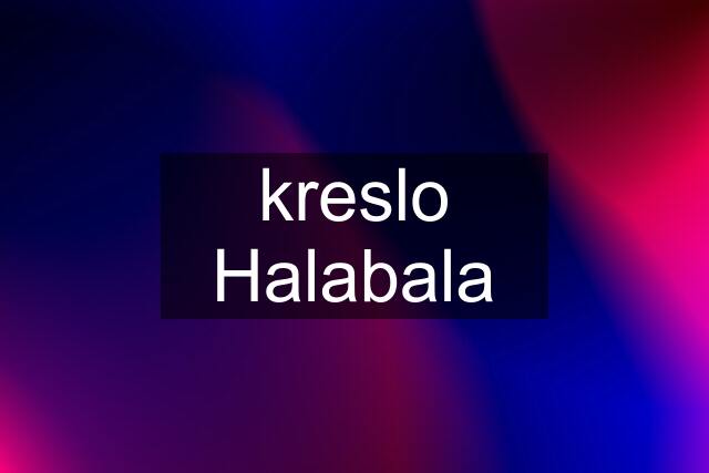 kreslo Halabala