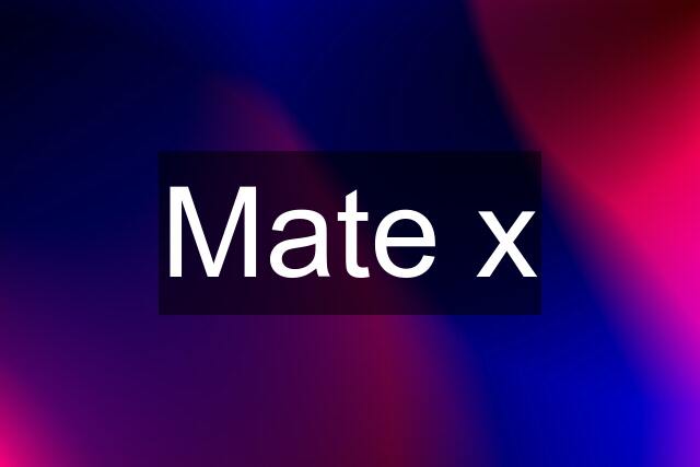 Mate x