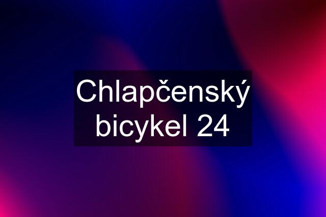 Chlapčenský bicykel 24