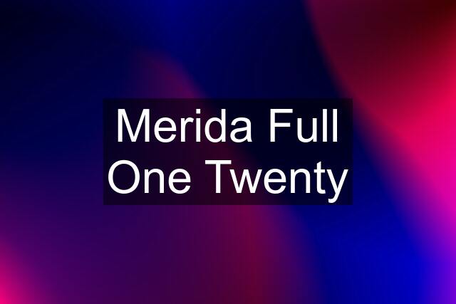 Merida Full One Twenty