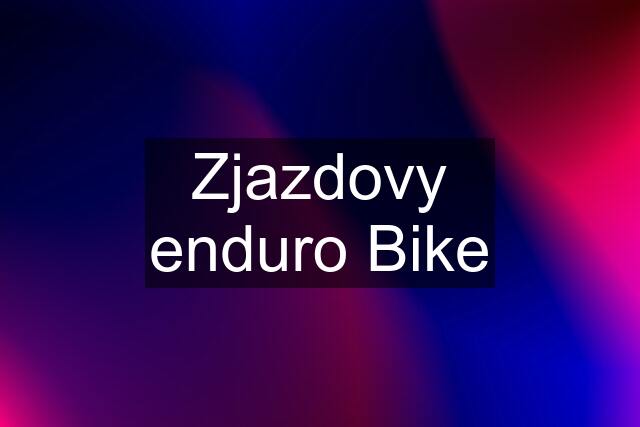 Zjazdovy enduro Bike