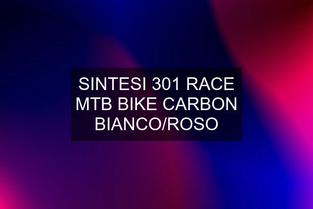 SINTESI 301 RACE MTB BIKE CARBON BIANCO/ROSO