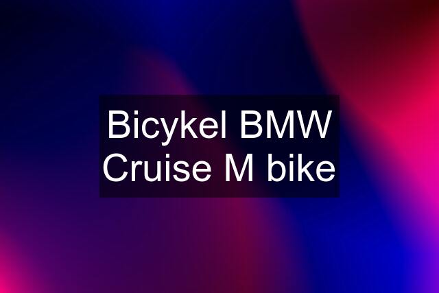 Bicykel BMW Cruise M bike