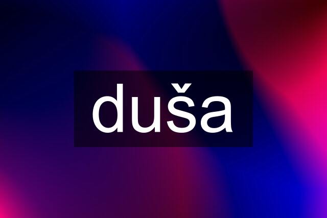 duša